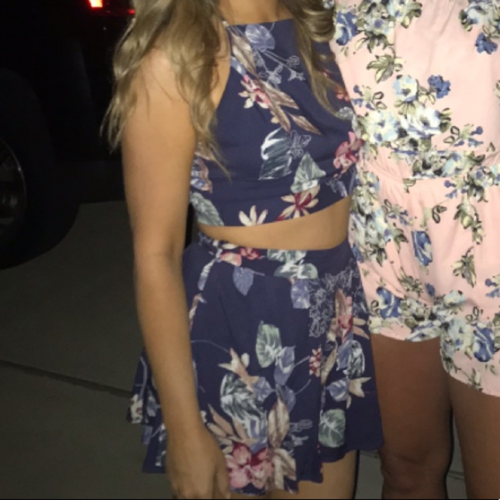 Two piece floral set